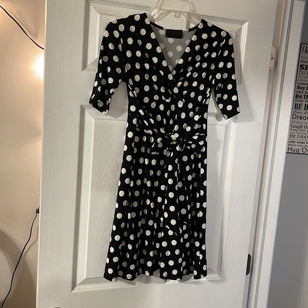 Polka dot maternity dress, XS/S